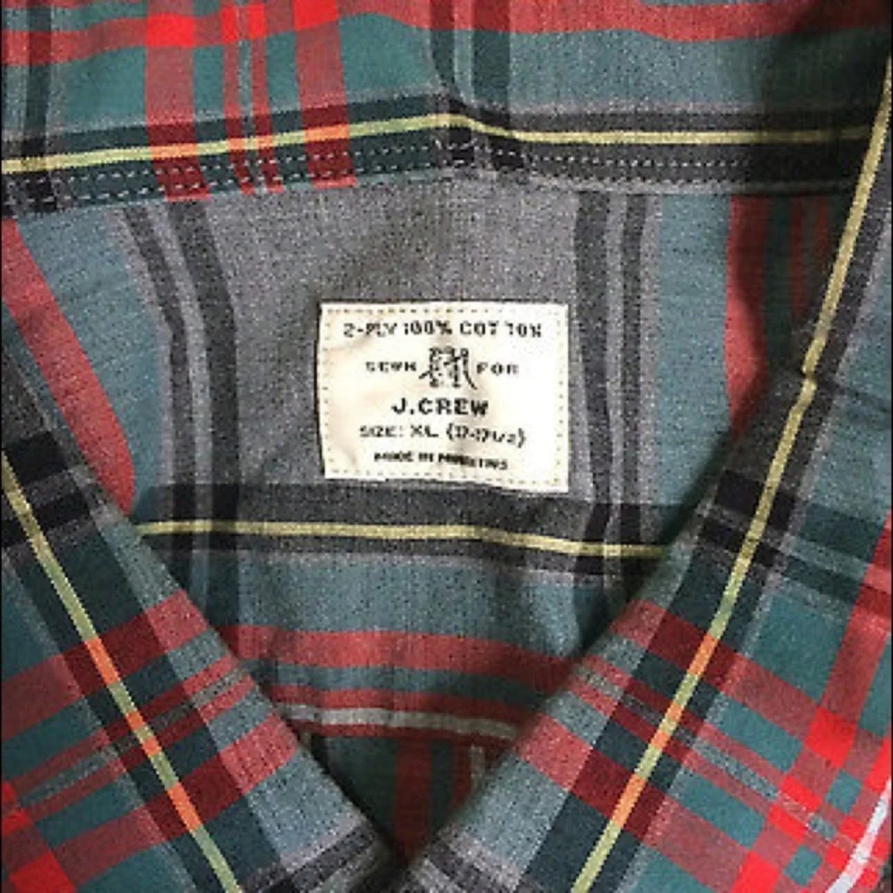J.Crew shirt front buttons‎ cotton Men`s Sz XL​